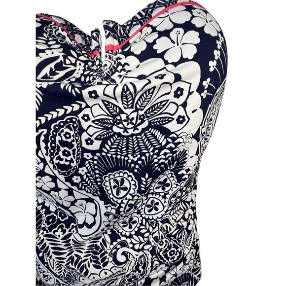 Tommy Bahama Hawaiian Print Floral Halter Style Bathing Suit Top - Picture 2 of 7